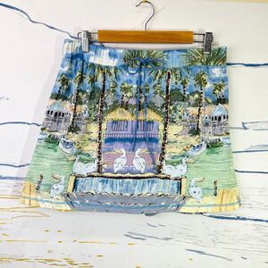 VTG Skort Med - L Take Two Vintage Short Skirt Skort M/L Beach Scene Skirt M-L